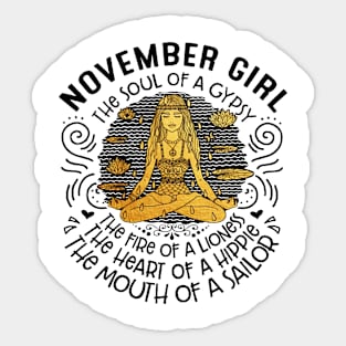 november girl Sticker